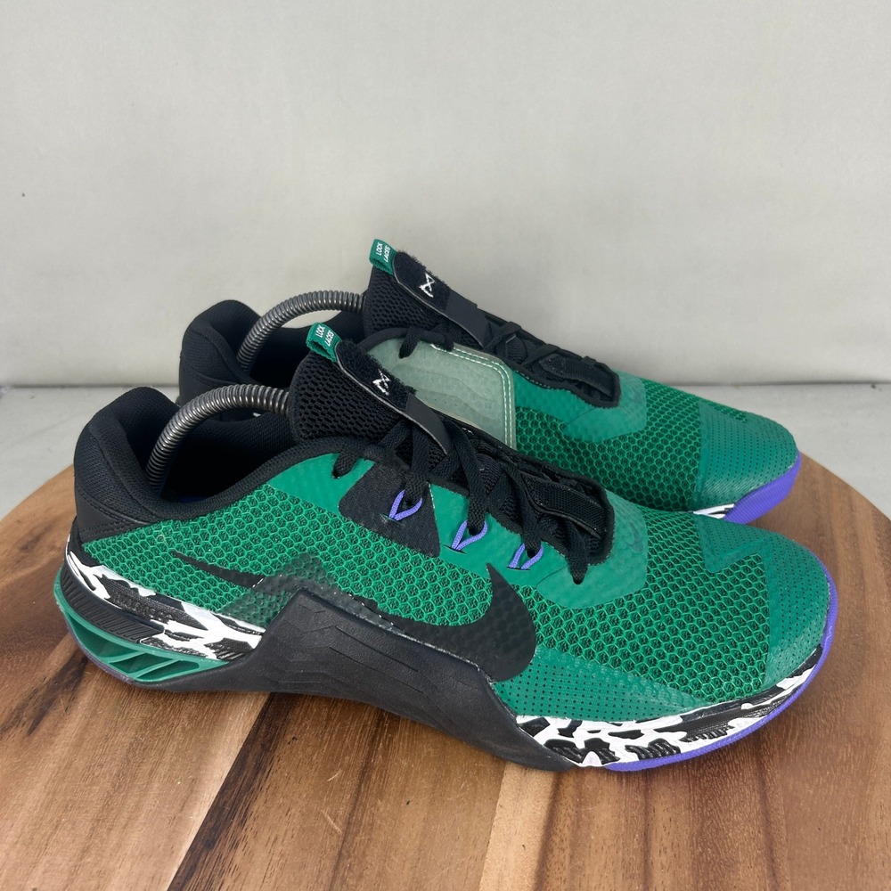 Nike Metcon 7 Mens Training Shoes Green Black Purple CZ3281-300 Size 11 Workout
